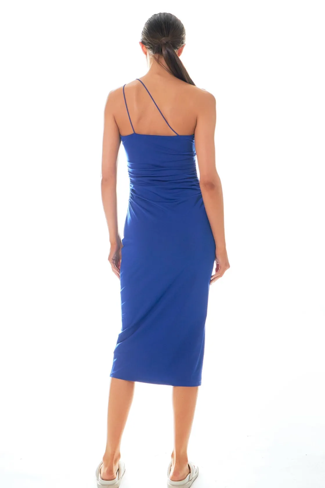 grey_lab__asymmetrical_st_3.webp GREY LAB Knit Dresses | Sweaters & Knits*- Asymmetrical Strap Shirred Knit Dress