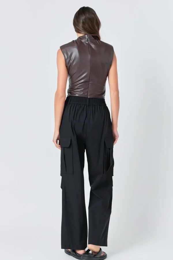 GREY LAB Pants | Tops*- Baggy Cargo Pants BLACK