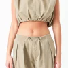 GREY LAB Matching Sets | Tops*- Balloon Shaped Sleeveless Top KHAKI