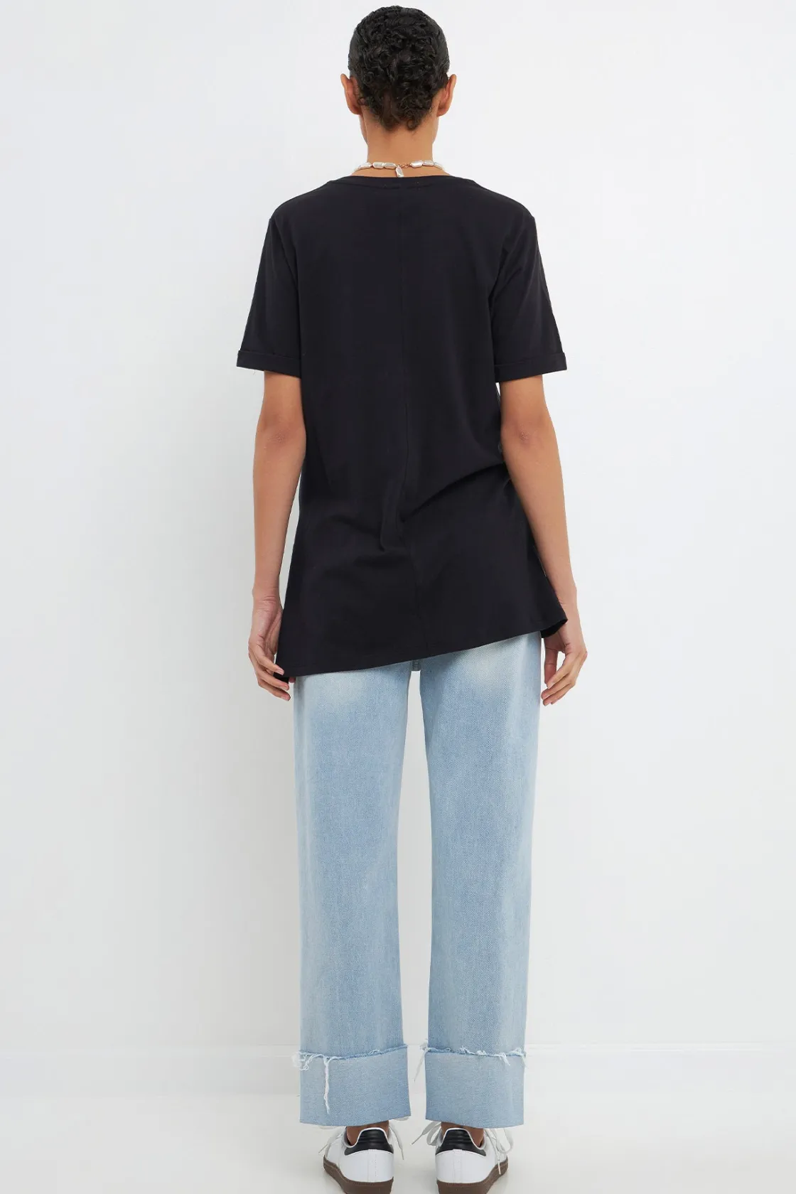 grey_lab__basic_long_tshi_3.webp GREY LAB Loungewear | Tops*- Basic Long T-Shirt BLACK