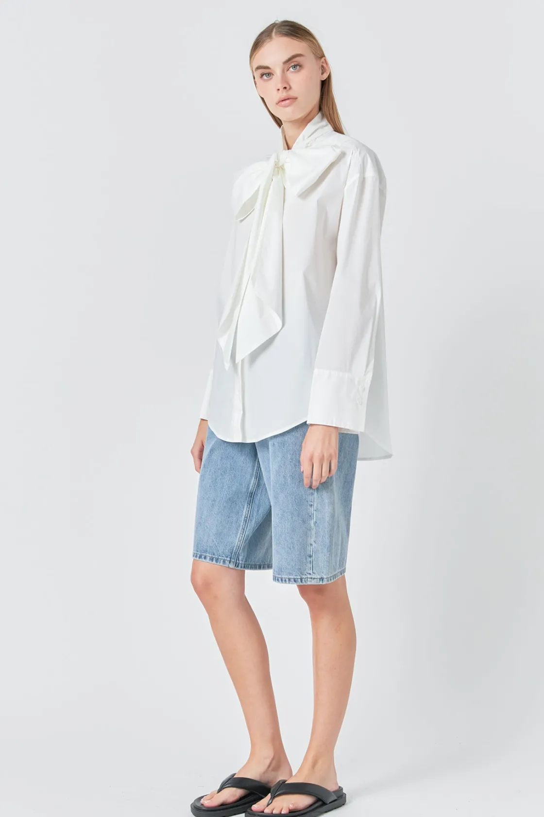 grey_lab__bow_detailed_sh_2.webp GREY LAB Shirts & Blouses | Tops*- Bow Detailed Shirt WHITE