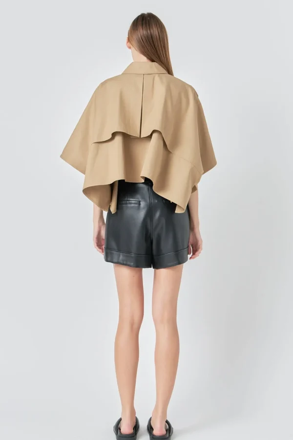 GREY LAB Tops*- Button Up Top BEIGE