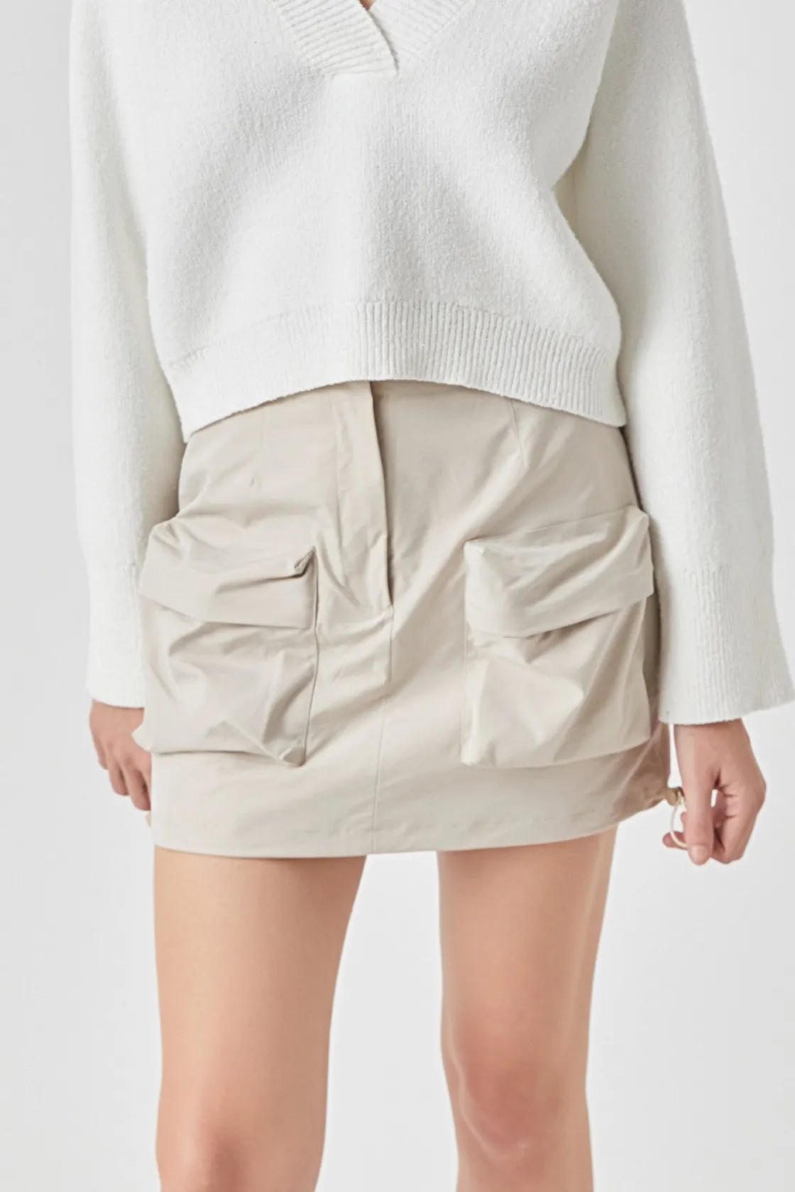 grey_lab__cargo_mini_skir_0.webp GREY LAB Skirts | Tops*- Cargo Mini Skirt BEIGE