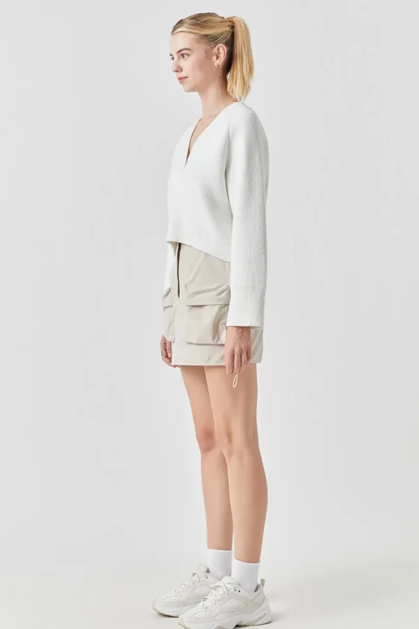 GREY LAB Skirts | Tops*- Cargo Mini Skirt BEIGE
