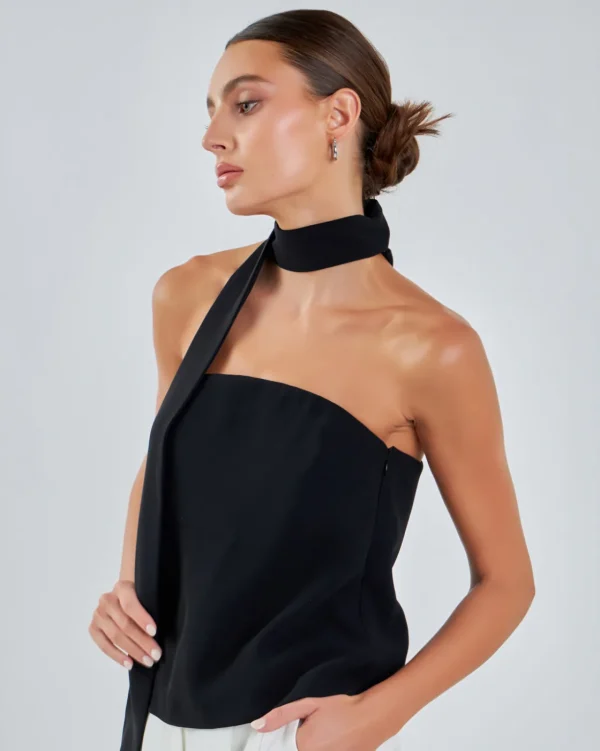 GREY LAB Tops*- Choker Tie Top