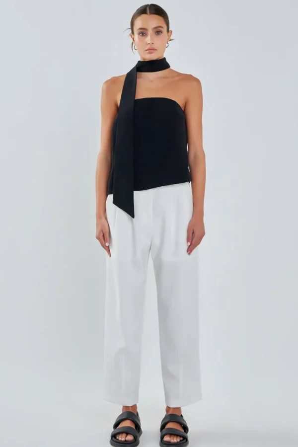 GREY LAB Tops*- Choker Tie Top