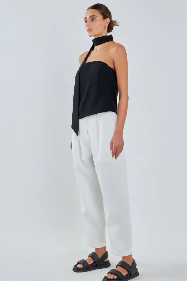 GREY LAB Tops*- Choker Tie Top