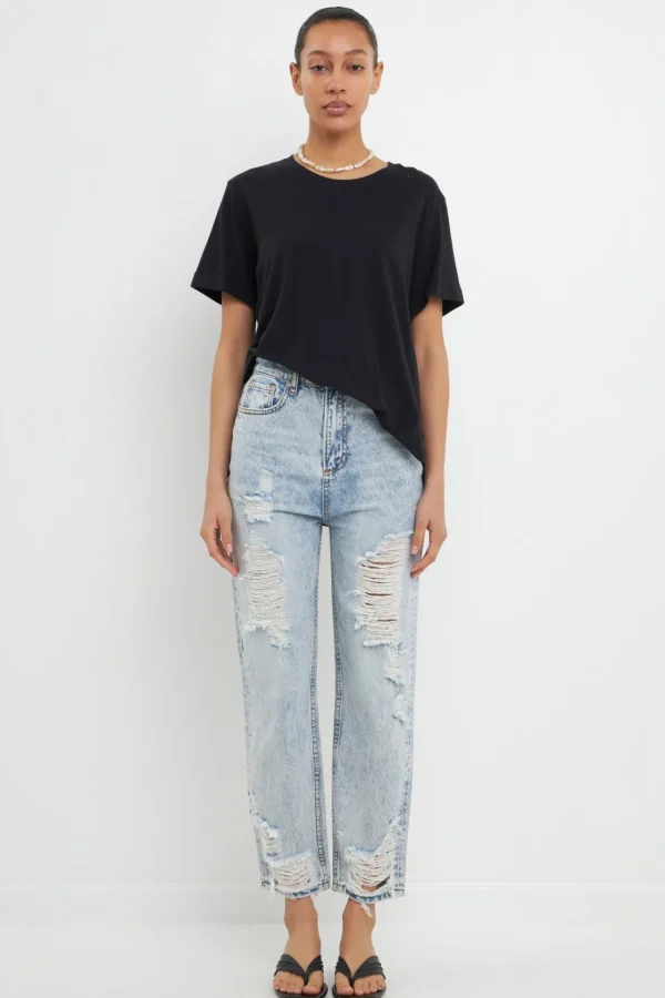 GREY LAB Tops*- Classic Boyfriend Tee