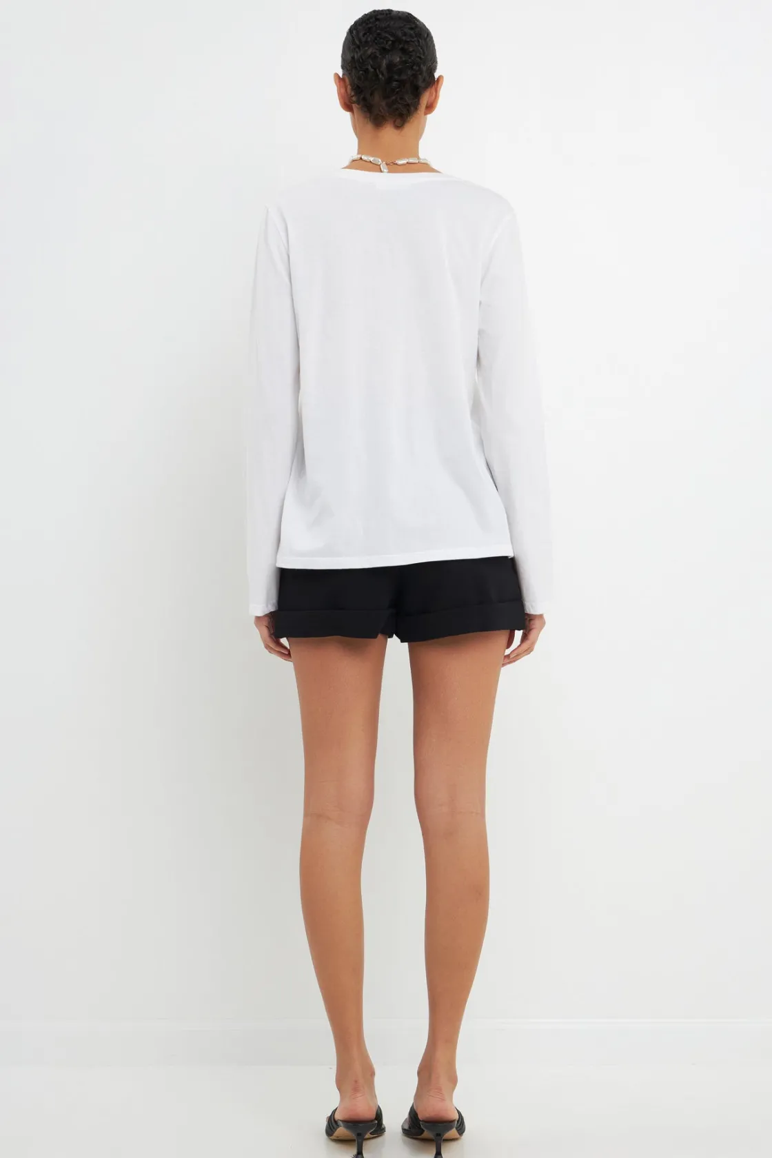 grey_lab__classic_long_sl_12.webp GREY LAB Loungewear | Tops*- Classic Long Sleeve V Neck Tee