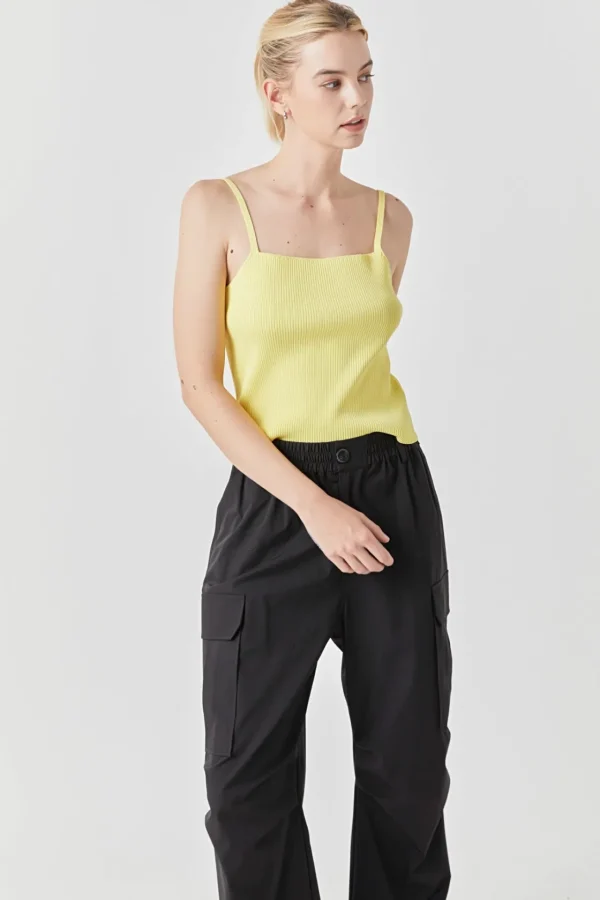 GREY LAB Sweaters & Knits | Tops*- Classic Rib Knit Everyday Tank