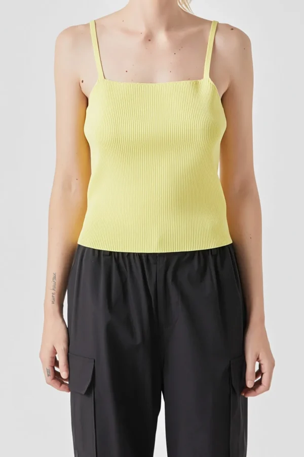 GREY LAB Sweaters & Knits | Tops*- Classic Rib Knit Everyday Tank