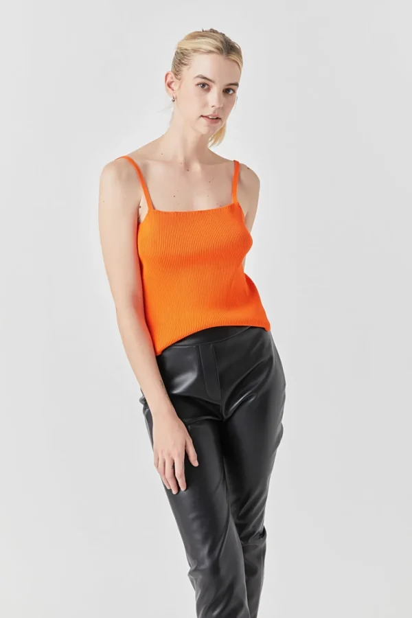 GREY LAB Sweaters & Knits | Tops*- Classic Rib Knit Everyday Tank