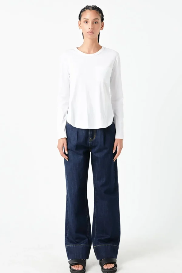 GREY LAB Loungewear | Tops*- Classic Round Neck Long Sleeve