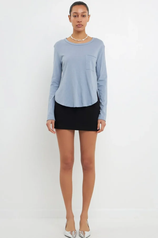 GREY LAB Loungewear | Tops*- Classic Round Neck Long Sleeves