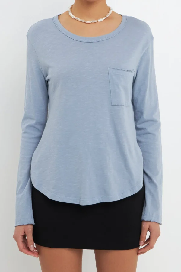 GREY LAB Loungewear | Tops*- Classic Round Neck Long Sleeves