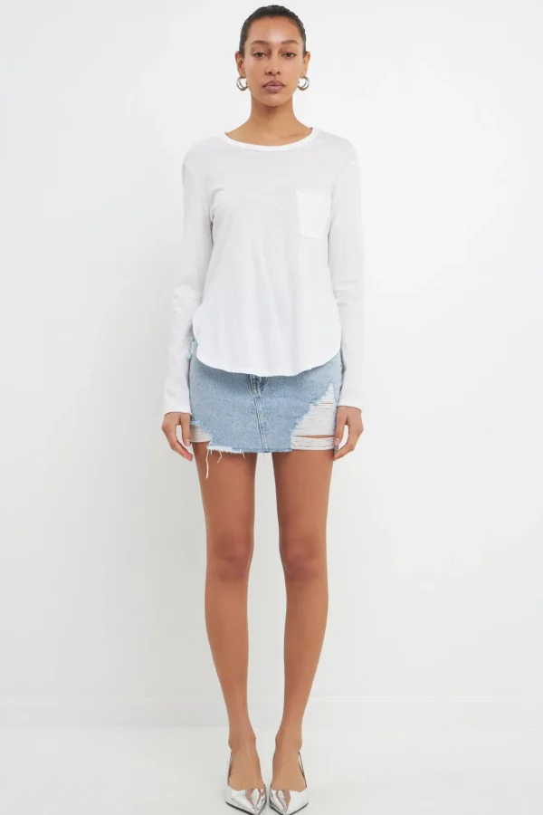 GREY LAB Loungewear | Tops*- Classic Round Neck Long Sleeves