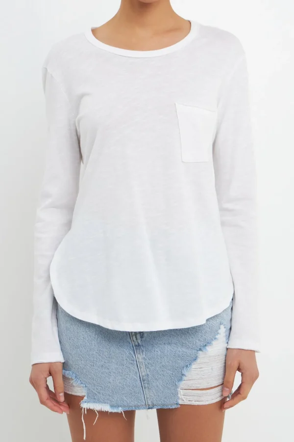 GREY LAB Loungewear | Tops*- Classic Round Neck Long Sleeves
