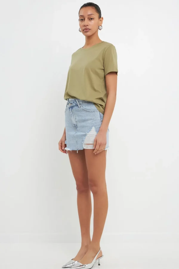 GREY LAB Tops*- Classic Round Neck Tee