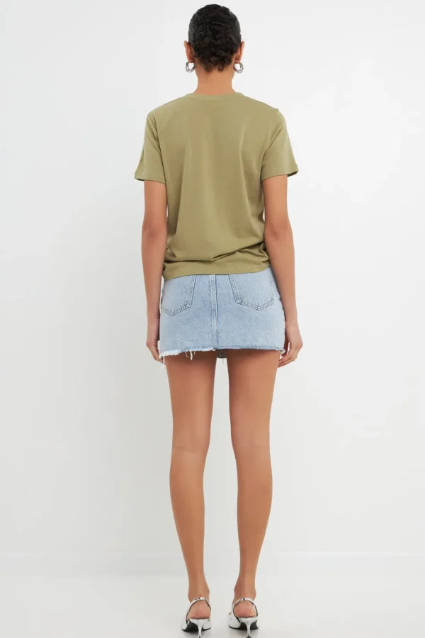 GREY LAB Tops*- Classic Round Neck Tee