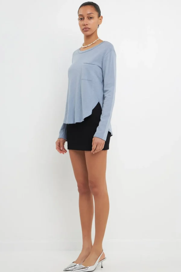 GREY LAB Loungewear | Tops*- Classic Round Neck Long Sleeves