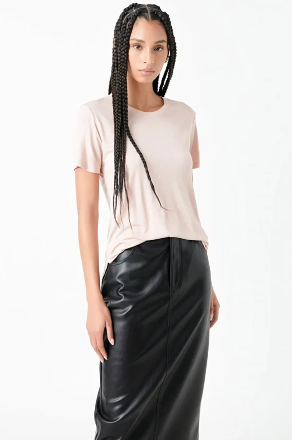 GREY LAB Loungewear*- Classic Round Neck T-shirt With Round Neck