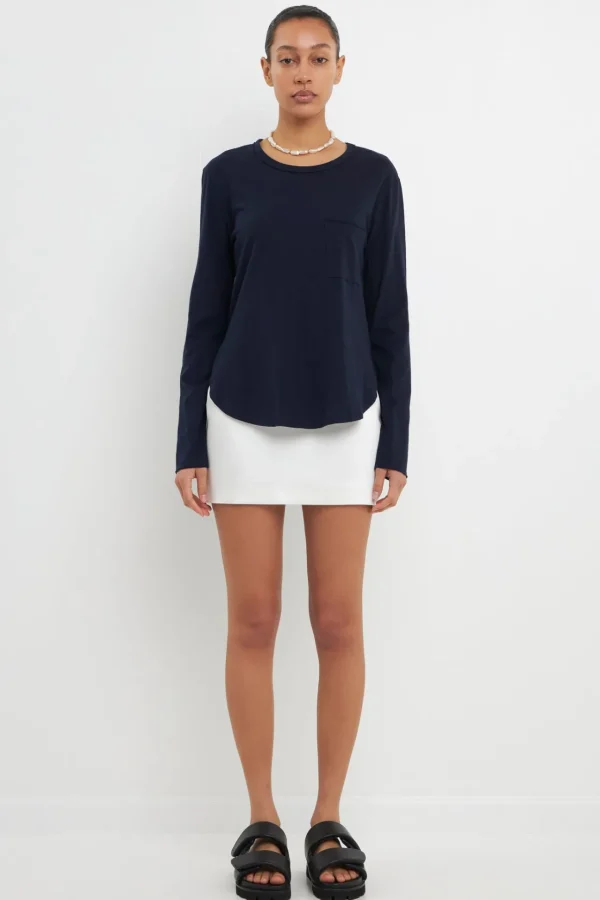GREY LAB Loungewear | Tops*- Classic Round Neck Long Sleeve