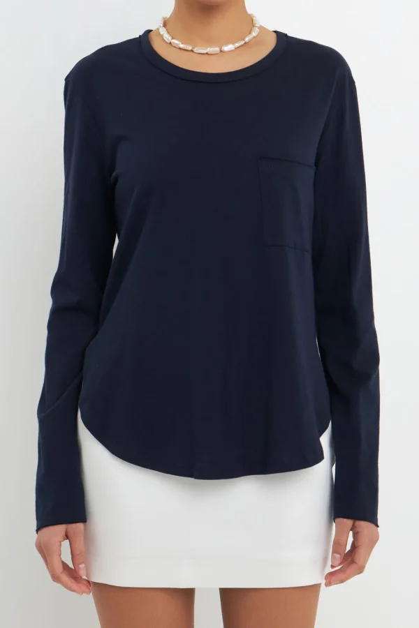 GREY LAB Loungewear | Tops*- Classic Round Neck Long Sleeve