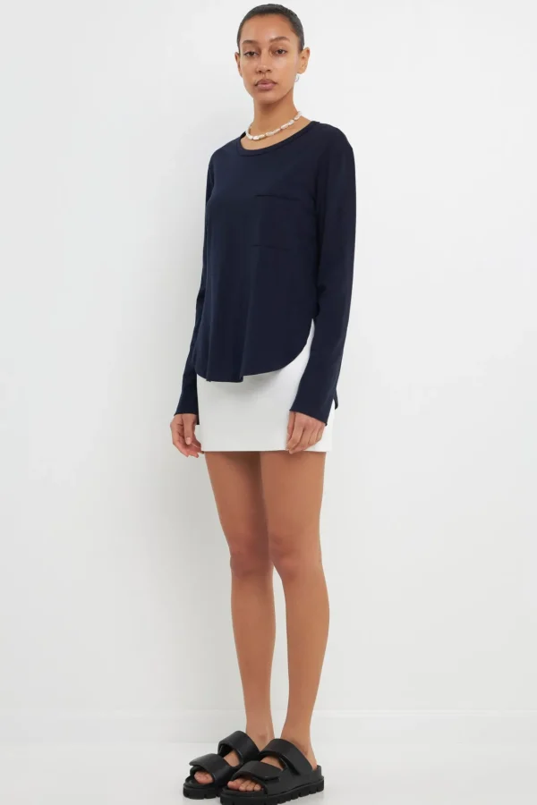 GREY LAB Loungewear | Tops*- Classic Round Neck Long Sleeve