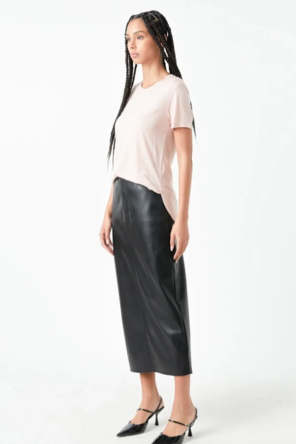 GREY LAB Loungewear*- Classic Round Neck T-shirt With Round Neck