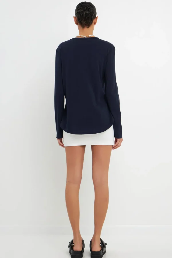 GREY LAB Loungewear | Tops*- Classic Round Neck Long Sleeve