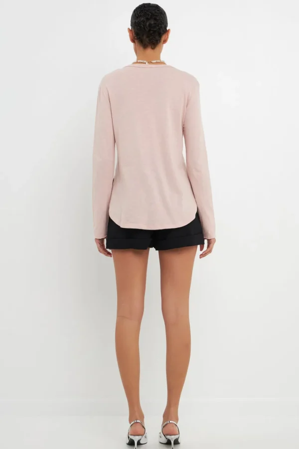 GREY LAB Loungewear | Tops*- Classic Round Neck Long Sleeves