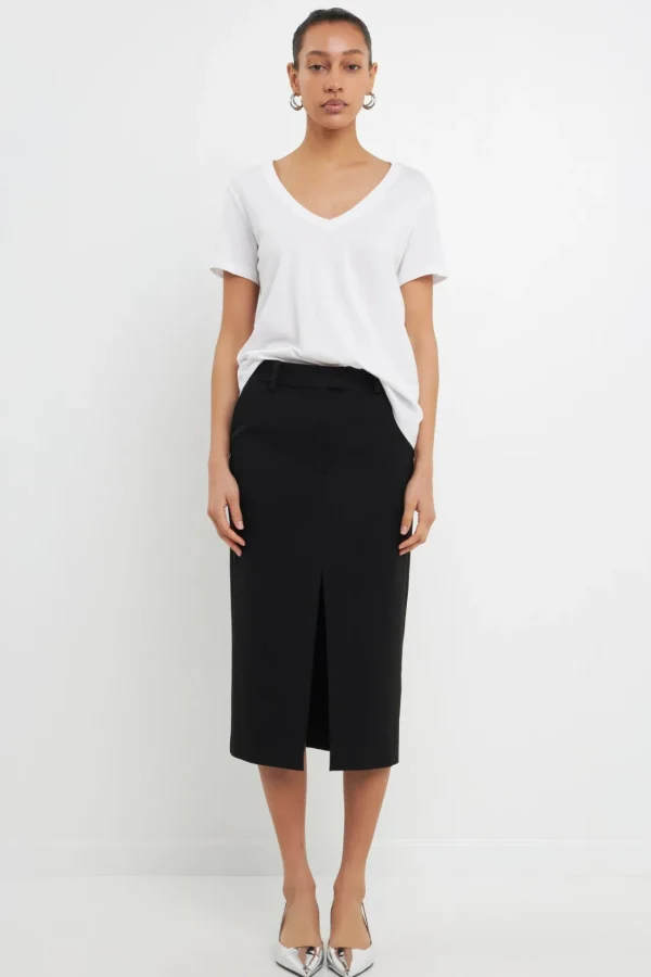 GREY LAB Tops*- Classic V-neck T-shirt