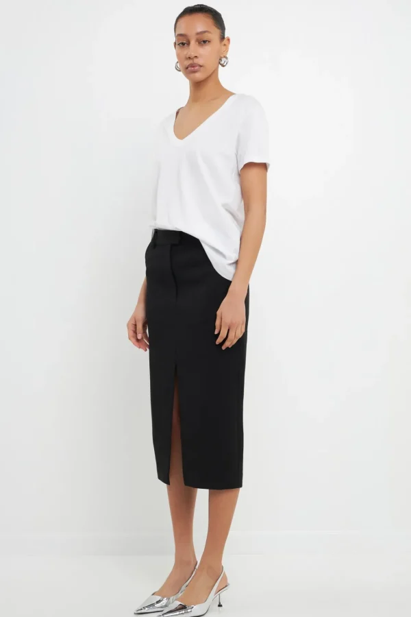 GREY LAB Tops*- Classic V-neck T-shirt