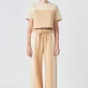 GREY LAB Loungewear | Tops*- Colorblock Loungewear Top TAN