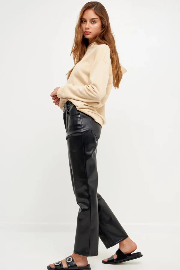 GREY LAB Loungewear | Tops*- Contrast Pocketed Hoodie BEIGE