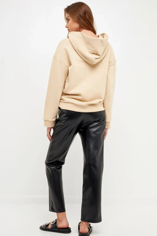 GREY LAB Loungewear | Tops*- Contrast Pocketed Hoodie BEIGE