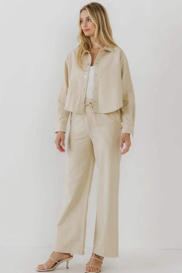 GREY LAB Shirts & Blouses | Tops*- Crop Shirts ECRU