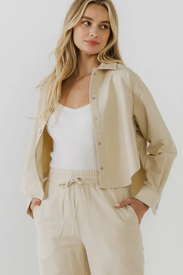 GREY LAB Shirts & Blouses | Tops*- Crop Shirts ECRU
