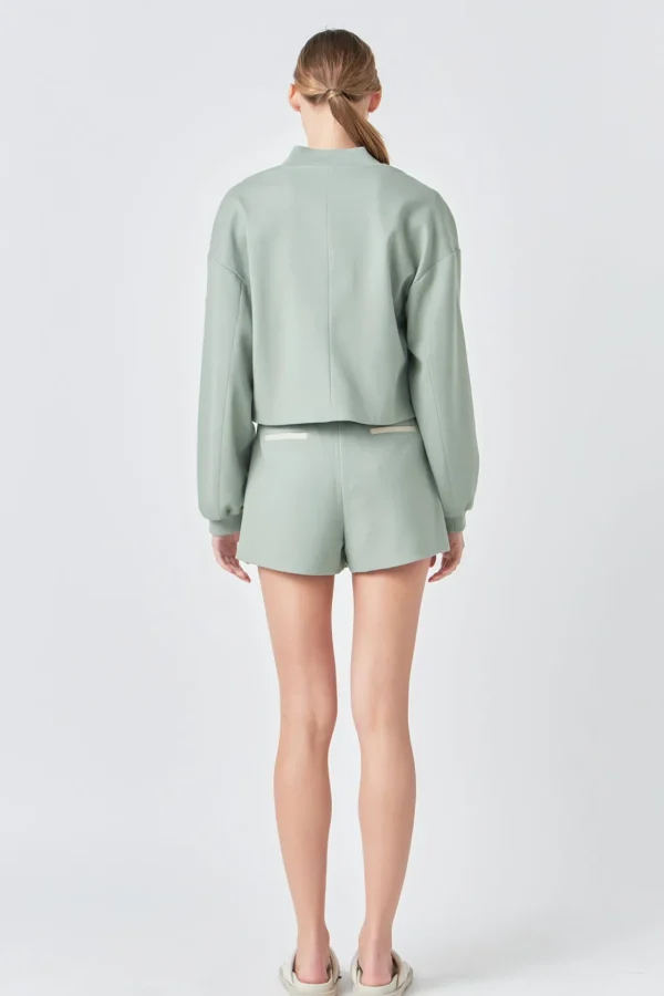 GREY LAB Matching Sets | Jackets & Coats*- Cropped Bomber Jacket