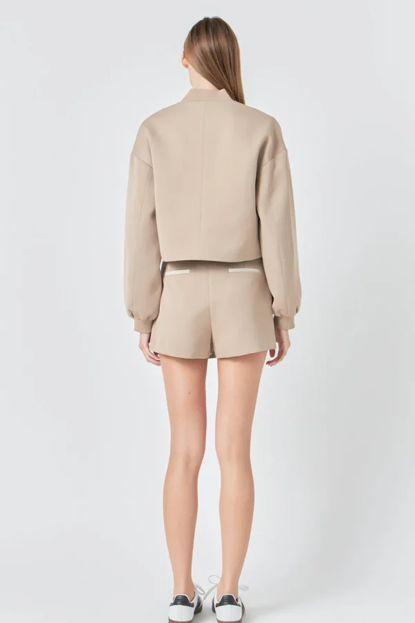 GREY LAB Matching Sets | Jackets & Coats*- Cropped Bomber Jacket