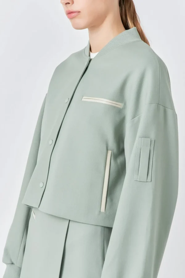 GREY LAB Matching Sets | Jackets & Coats*- Cropped Bomber Jacket