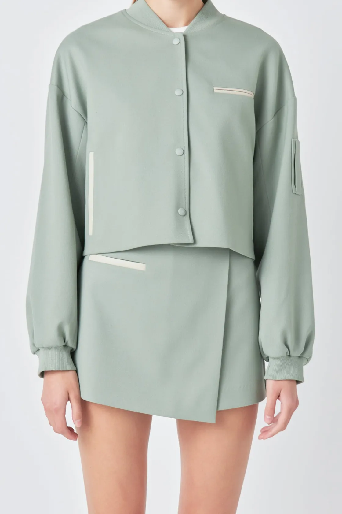 grey_lab__cropped_bomber__9.webp GREY LAB Matching Sets | Jackets & Coats*- Cropped Bomber Jacket