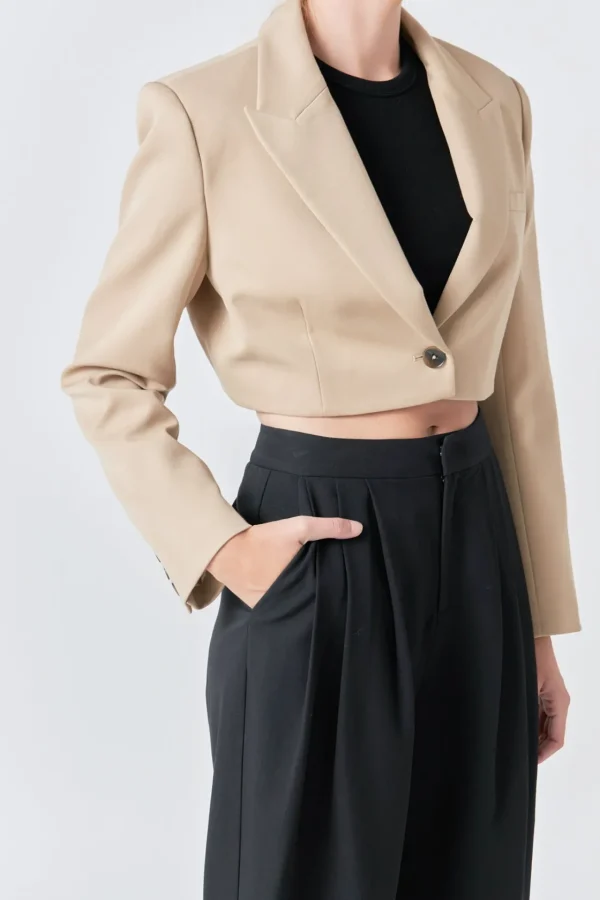 GREY LAB Matching Sets | Jackets & Coats*- Cropped Jacket BEIGE
