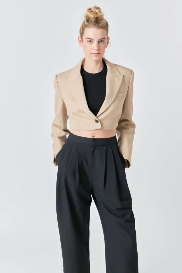 GREY LAB Matching Sets | Jackets & Coats*- Cropped Jacket BEIGE