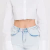 GREY LAB Shirts & Blouses | Tops*- Cropped Long Sleeve Shirt WHITE