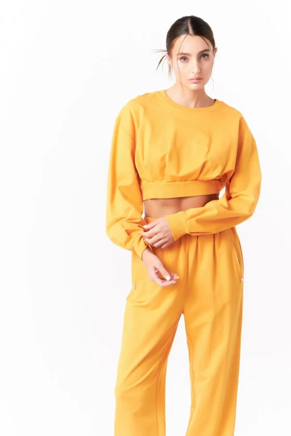 GREY LAB Tops*- Cropped Sweatshirt ORANGE