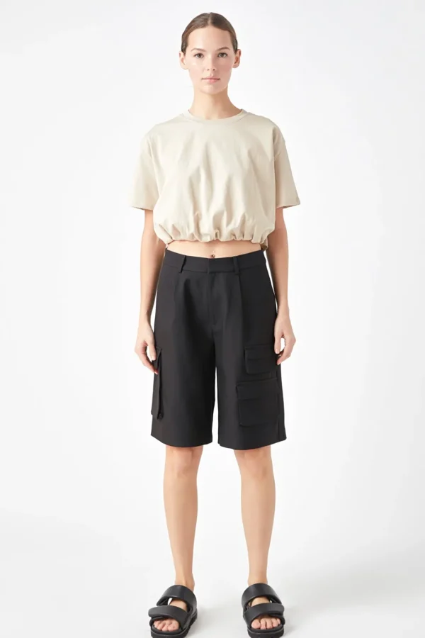 GREY LAB Tops*- Cropped Top with Elastic Band
