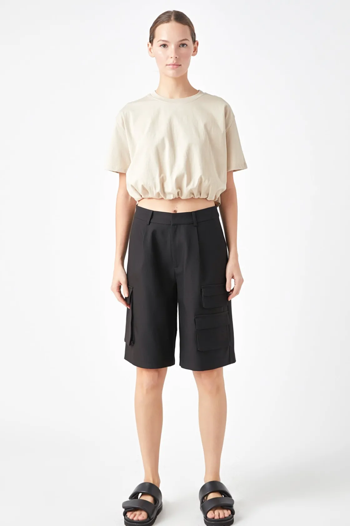 grey_lab__cropped_top_wit_5.webp GREY LAB Tops*- Cropped Top with Elastic Band