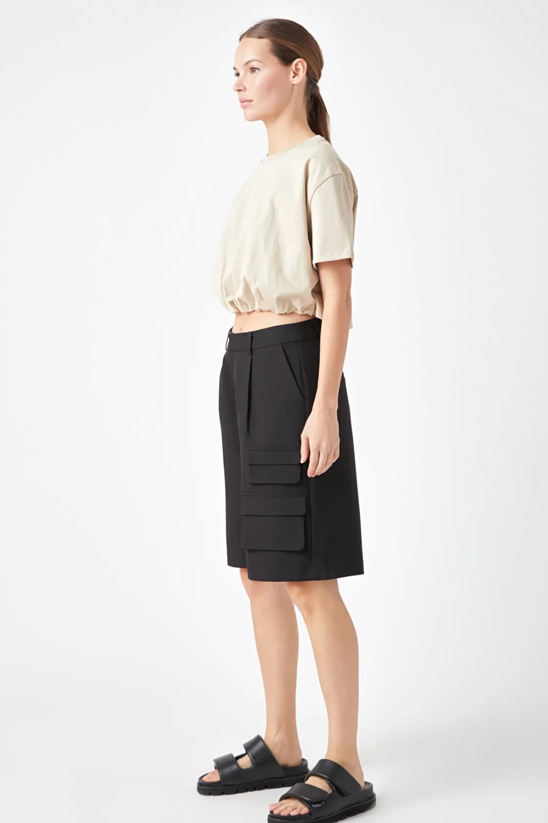 grey_lab__cropped_top_wit_7.webp GREY LAB Tops*- Cropped Top with Elastic Band