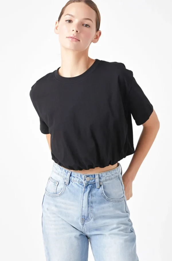 GREY LAB Tops*- Cropped Top with Elastic Band